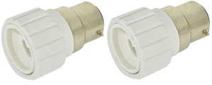 BC BAYONET CAP TO GU10 LIGHT BULB SOCKET ADAPTOR X 2 - Picture 1 of 1