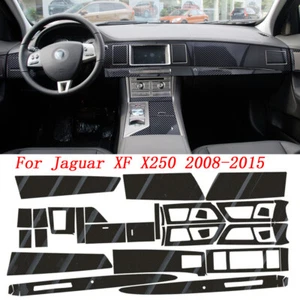For Jaguar XF X250 2008-2015 5D Carbon Fiber Pattern Interior DIY Trim Decals - Picture 1 of 13