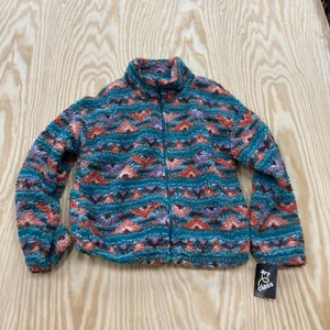 Art Class multicolored fleece pullover coat, XL (14/16), youth, lightweight , E9 - Picture 1 of 11