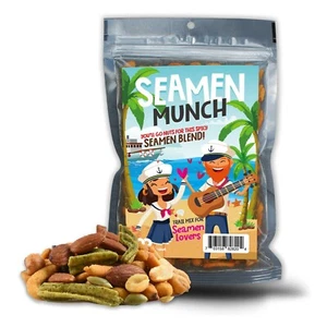 Seamen Munch - Funny Gag Gift - Gourmet Trail Mix - Spicy - Funny Nautical - Picture 1 of 4