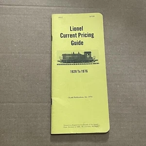 LIONEL AKTUELLER PREISFÜHRER AUSGABE 1929-1976 VON LADD PUBLIKATIONEN - Bild 1 von 4
