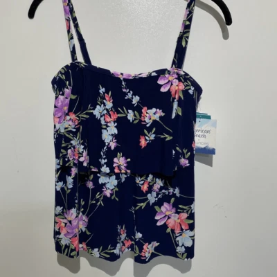 Tankini con correa de espagueti floral multicolor Maurices para mujer talla pequeña nuevo con etiquetas Foto 1 de 4