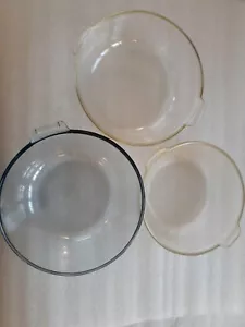 Vintage lot 3 Pyrex Glass #834-B, 623C, and 624C serving bowls - Picture 1 of 8
