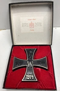 NICE 1813-1870 1914 Iron Imperial Cross German FW 4-1/4Paper Weight Prussian WWI - Picture 1 of 7