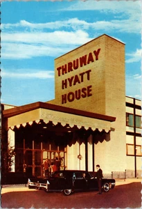 Cartolina Thruway Hyatt House Ingresso Albany NY - Foto 1 di 2