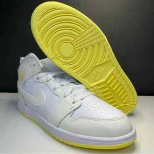 Jordan Little Kid's 1 Mid Sail/LT Laser Orange-White (FD8781 181) Size 3Y - Picture 1 of 10