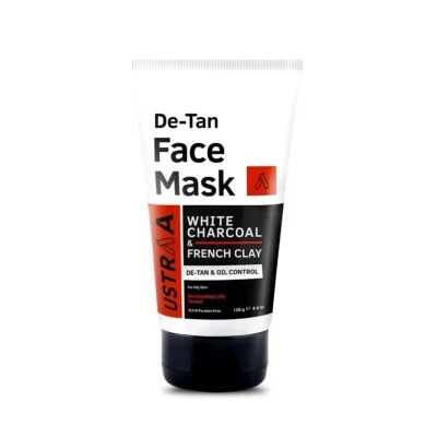 Ustraa DE-Tan Face Mask With White Charcoal & Amazonian Clay | 125 Gram, - Image 1 of 4
