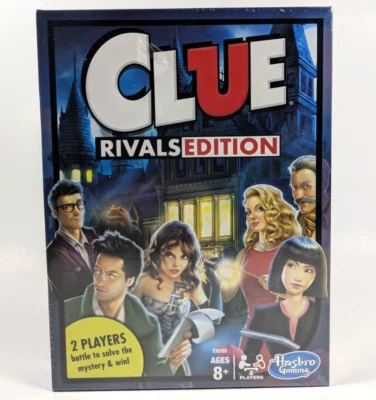 Hasbro Gaming Clue Rivals Edition Board Game 2 Players For Ages 8+ E9269 Sealed - Image 1 of 3