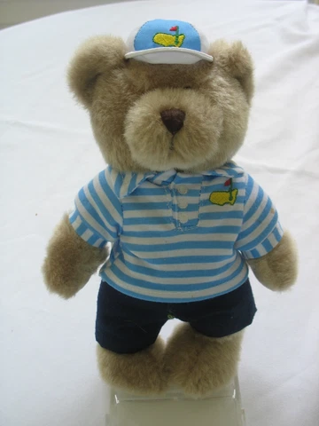 Augusta National Masters Golf Tournament Boy Teddy Bear 10" Plush Stuffed 2017 Cover