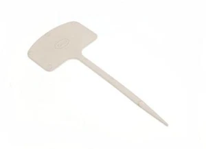 135MM T PLANT POT LABEL WHITE PLASTIC 15G8 PACK 5 - Imagen 1 de 1