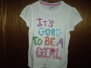 NEW Girls Sz 5yrs Baby Gap Playtime Favorites Shirt It's Good To Be A Girl TWINS - Picture 1 of 2