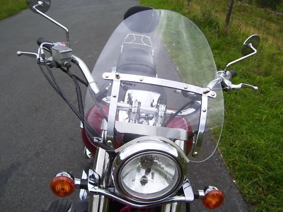 Parabrisas transparente 18"x16" para Kawasaki Vulcan VN 500 750 800 900 1500 1600 1700 Foto 1 de 4