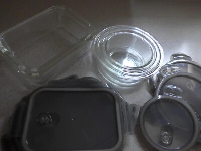 KUHN RIKON 2x Glasschlüsselsatz mit Deckel zur Aufbewahrung und Zubereitung NEU - Bild 1 von 3