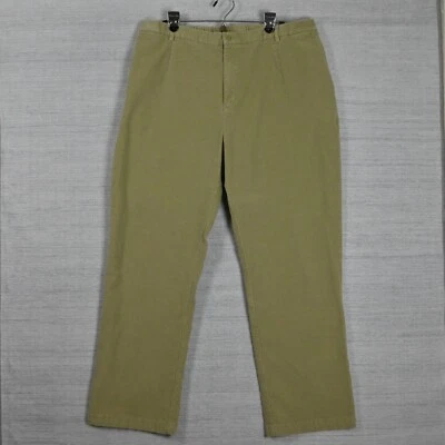 Lands' End Stretch Elastic Waist Comfort Cotton Spandex Khaki Corduroy Pants 20W - Image 1 of 4