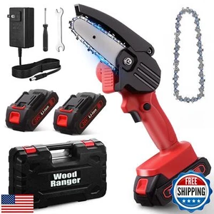Wood Ranger Mini Chainsaw, Electric 4 inch MINI Chainsaw, Cordless Portable E - Picture 1 of 5