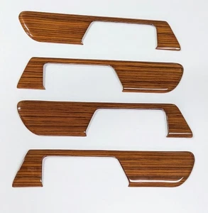 MERCEDES W201 ZEBRANO HOLZ TÜR TÜRTEILE ECHTHOLZ 4tlg. KURZ NEU - Picture 1 of 4