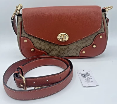 全新带标签 COACH MILLIE 签名单肩包 十字架 CE639 手提包钱包 — 第 1/4 张图片