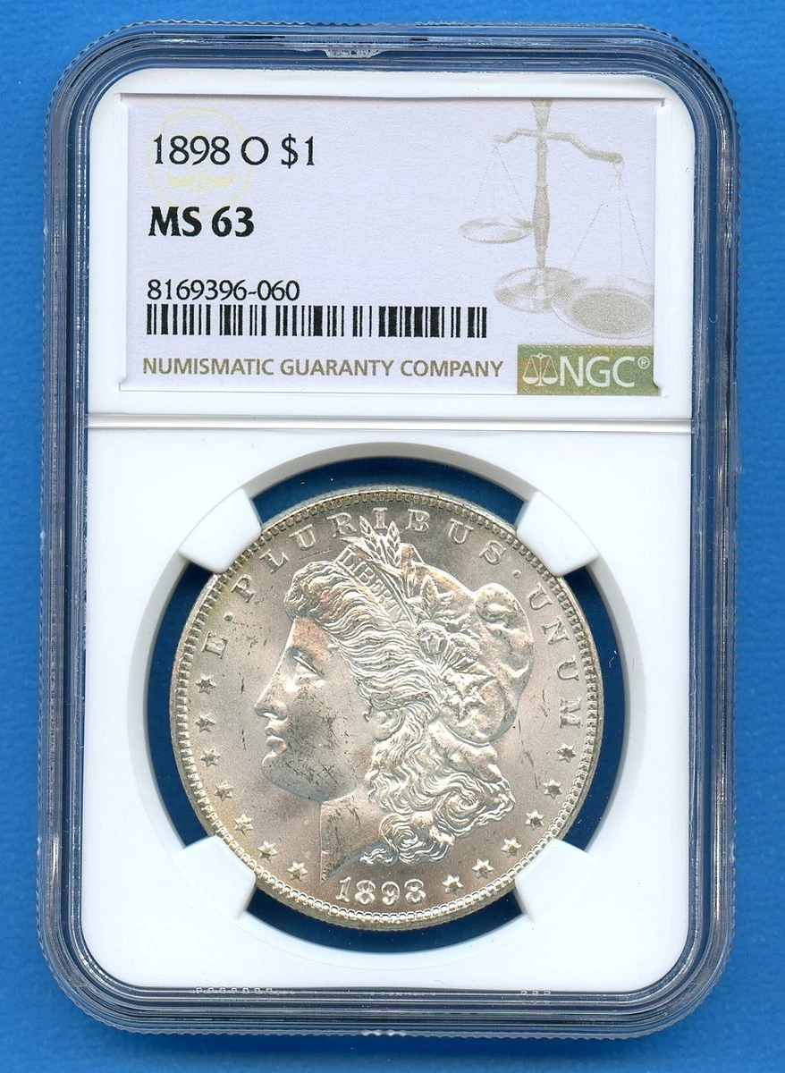 1898 O モルガン・ダラー MS 63 MS 63 Graded 1898 Year Morgan US Dollars (1878-1921) for sale | eBay