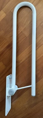 Stützklappgriff Wandstützgriff WC, Aufstehhilfe Haltegriff klappbar, Ausl. 75 cm - Bild 1 von 4