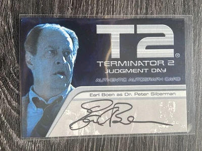 2003 Artbox Terminator 2: Judgement Day FilmCardz Earl Boen Auto - Image 1 of 2
