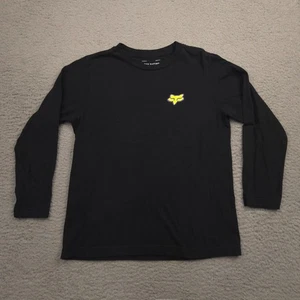 Fox Racing Youth Long Sleeve Shirt Large Black Neon Logo Motocross Tee - Bild 1 von 10