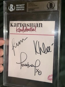 BAS BGS RARE Keeping Up With The Kardashians Autogramm signed Karte Authentic - Bild 1 von 4