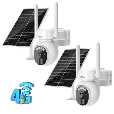 3G/4G LTE Telecamera Solare Esterno con SIM Scheda 2K HD PTZ Telecamere Senza - Immagine 1 di 4
