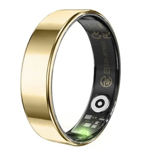Smart Ring Gesundheitstracker, Fitnesstracker Pulsmesser Gold Größe 11 Ring - Bild 1 von 7
