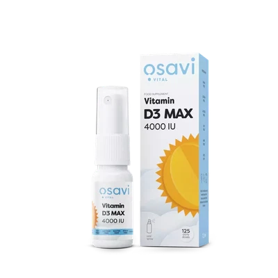 Osavi Vitamin D3 Oral Spray - MAX 4000IU - 12.5 ml.