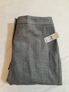 Talbots Petites Damen-Wollhose Wollhose 4P 4 zierlich grau Chinokleid Business Arbeit neu mit Etikett - Bild 1 von 12