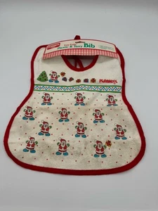 Vintage Playskool Baby’s First Christmas Baby Lätzchen Frottee Baby’s 1st - Bild 1 von 3