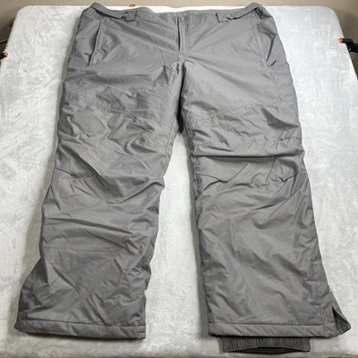 Pantalones de nieve Columbia Bugaboo IV para hombre 4XL 4X Omni Heat Tech gris aislado esquí Foto 1 de 4