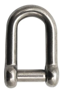 Extreme Max 3006.8393 Stainless Steel D Shackle w/No-Snag Pin-1/4" - Imagen 1 de 5