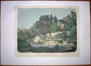 1876 Italy view: ON ORETO IN CONCA D'ORO NEAR PALERMO, #84 - Picture 1 of 1
