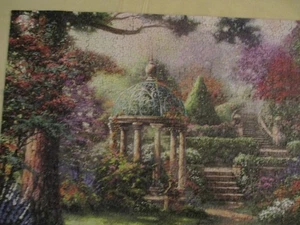 Thomas Kinkade "Gazebo of Prayer" Ceaco 1000 Piece Puzzle in excellent Condition - Picture 1 of 13