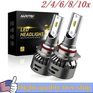 AUXITO LED Headlight bulb Conversion 9005 HB3 High Beam Bright 6500K White 2/4X - Picture 1 of 21