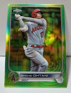 Shohei Ohtani 2022 Topps Chrome Green Yellow Sonic Refractor Limited /99 - Picture 1 of 2