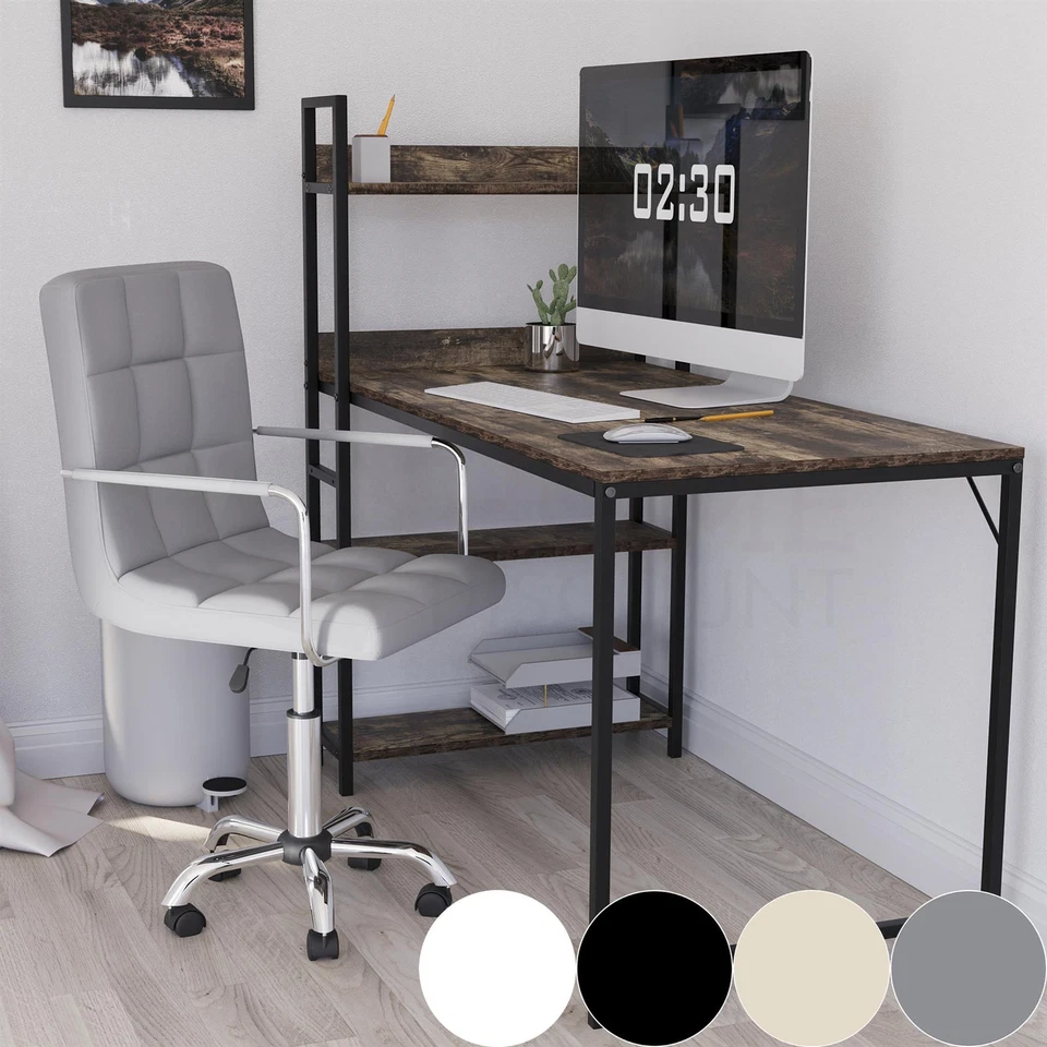 Home Office Chair Leather Computer Desk Height Adjustable 360 Switch Chair UKFR