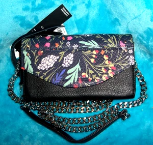 Neu 188 $ Etikett AIMEE KESTENBERG Delancey Leder Geldbörse Kalbsleder Umhängetasche Blumenmuster - Bild 1 von 19