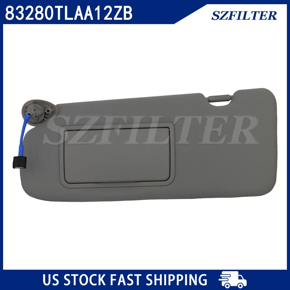 Driver Left Sun Visor Gray W/Mirror 83280-TLA-A12ZB For 2017-2022 Honda CR-V - Image 1 of 4