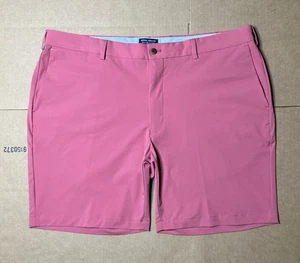 Peter Millar Men’s 40 Salem High Twist Performance Shorts 8” Inseam Salmon Pink - Picture 1 of 7