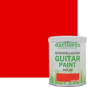 Pintura para guitarra dartfords Union roja nitrocelulosa 1 litro de lata - Imagen 1 de 3
