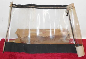 1952 1953 1954 Ford Sunliner ORIG NOS BLACK CONVERTIBLE TOP REAR WINDOW ZIPPER - Picture 1 of 7