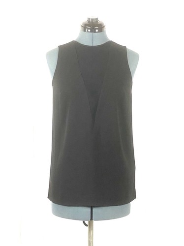 Michael Kors top nero senza maniche in rete davanti XS 569