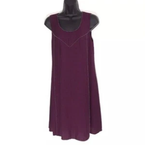 Vestido Two by Vince Camuto XS swing cóctel borgoña adornado con cuentas - Imagen 1 de 6