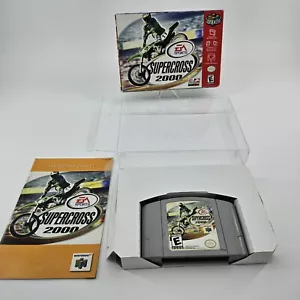 Supercross 2000 Nintendo 64 N64 1999 Complete Box Manual Tested - Picture 1 of 20