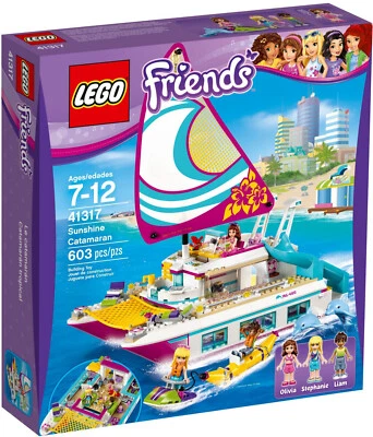 LEGO Friends Sunshine Catamaran (41317) New Sealed Boat Dolphin Beach Olivia - Image 1 of 4