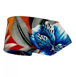 John Weitz Tie Multi Color Tropical Floral 100% Cotton Vintage Necktie - Picture 1 of 6