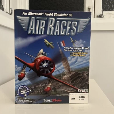 Air Races For Microsoft Flight Simulator 98 - Disc Near Mint - Big Box - Image 1 of 4