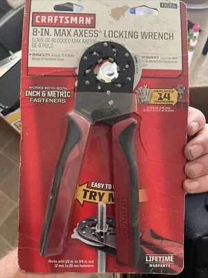 Llaves ajustables de bloqueo Craftsman Max Axess de 8 pulgadas 935359 cartón envejecido Foto 1 de 4